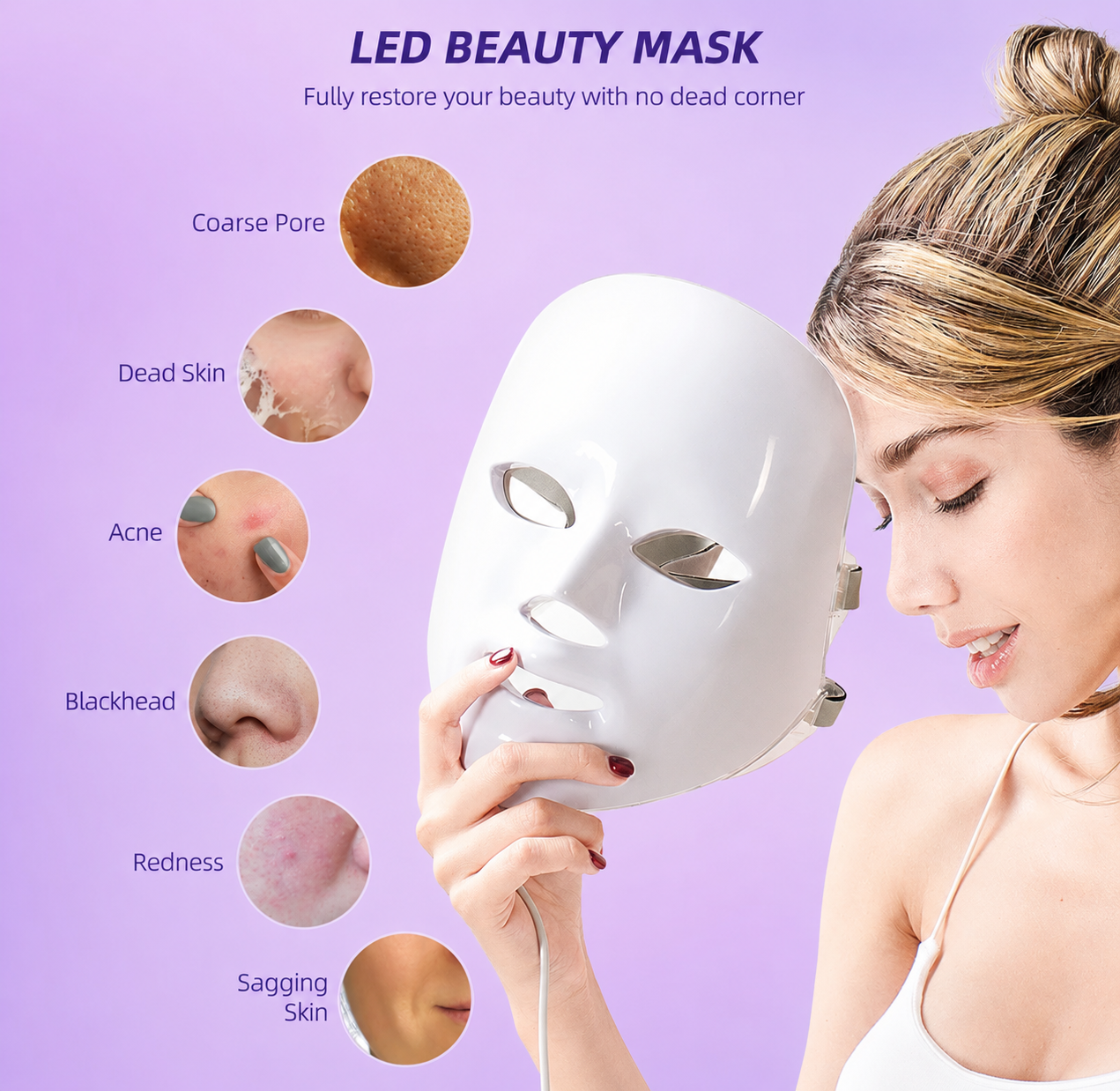7-Color LED Facial Rejuvenation Mask